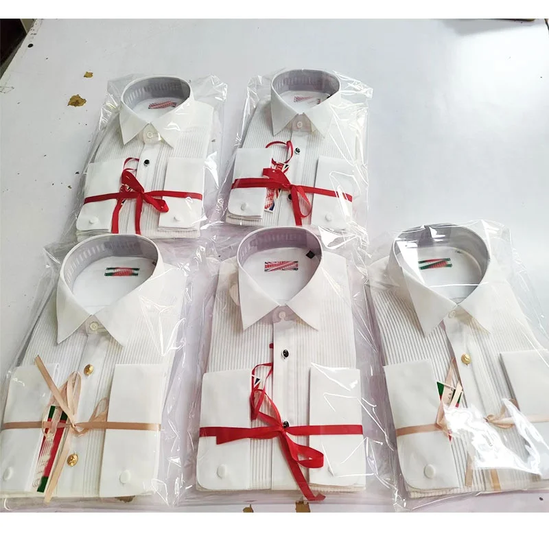 Custom processing production of formal shirts for cocktail parties and business meetings