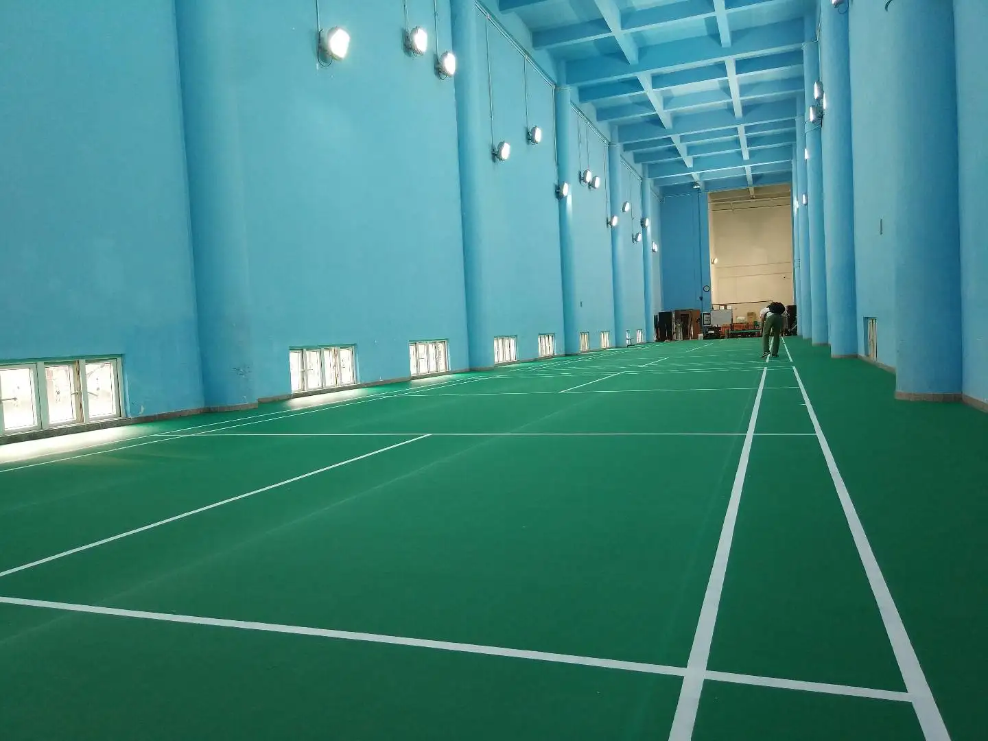 High quality PVC Indoor Outdoor Sport Roll Flooring Badminton Court Floor Mat