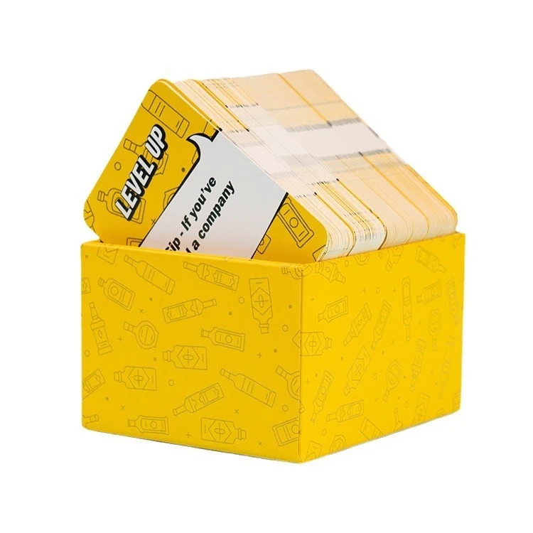 Support small quantity custom colorful printing memory adult card game with box