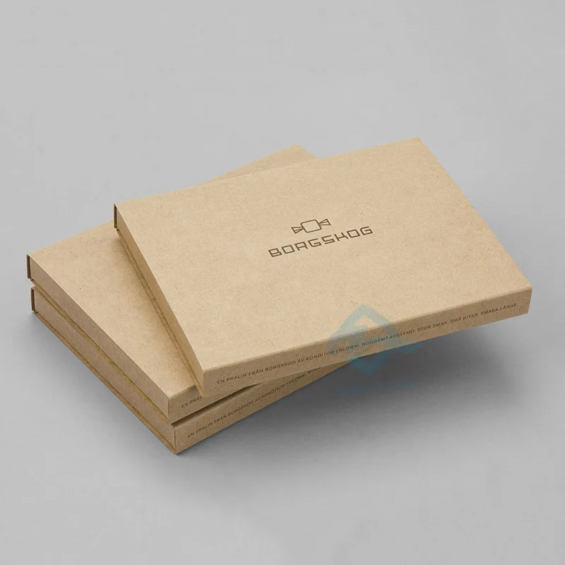 Dessert Packaging Box Wholesale Price Kraft Food Packaging Chocolate Sliding Drawer Box For Chocolate