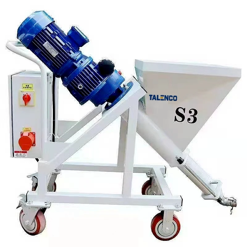 Thin Fireproof Coating Spraying Machine S3 380V Cement Mortar Plaster Machine  Construction Suitable for Bucket and Bag Material