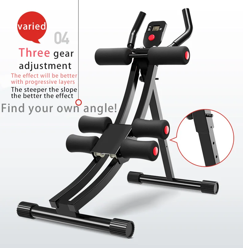 Fitness indoor home Lose Belly Fat exercise Gym Equipment Total Crunch Foldable abdominal crunch machine