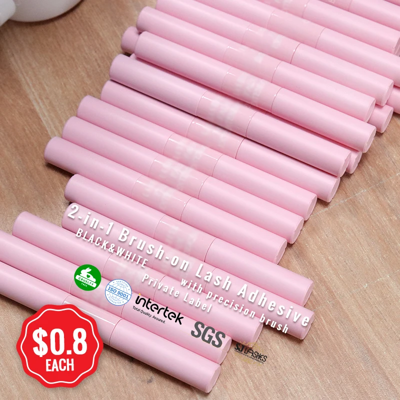 Lash Glue pegamento para pestanas Customized Pr jivate Label Vegan 5ml 7ml Waterproof False Eyelash Glue Latex Free Eyelash Glue