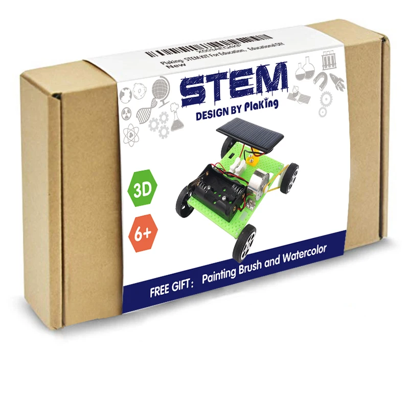 STEM toy DIY 3D plastic Solar Hybrid Electric Vehicle Physical Learning Toy Science Experiments Kits,STEM toy Learning Sets