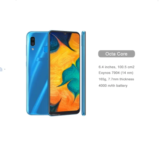 
Refurbished smart phones for samsung A30 a305F 