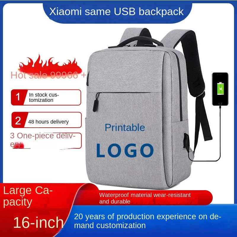 Oem Supplier Waterproof Business Travel Backpack Men Smart Usb Bags With Logo s For