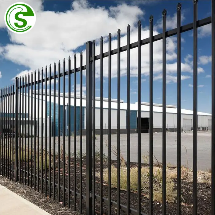 Markdown Sale Outdoor Zinc Steel Fence Customized Steel Bar Stem Weld Metal Garden Fence