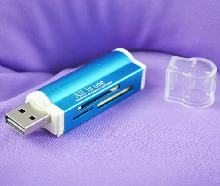  Многофункциональный алюминиевый кардридер usb 2 0 SD в форме зажигалки «Все