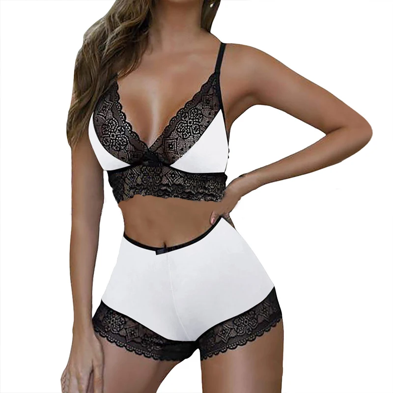 HY Bra Underwear Set Women Sexy Lace Push Up Bra Panty Set Ladies Briefs Lingerie Sets