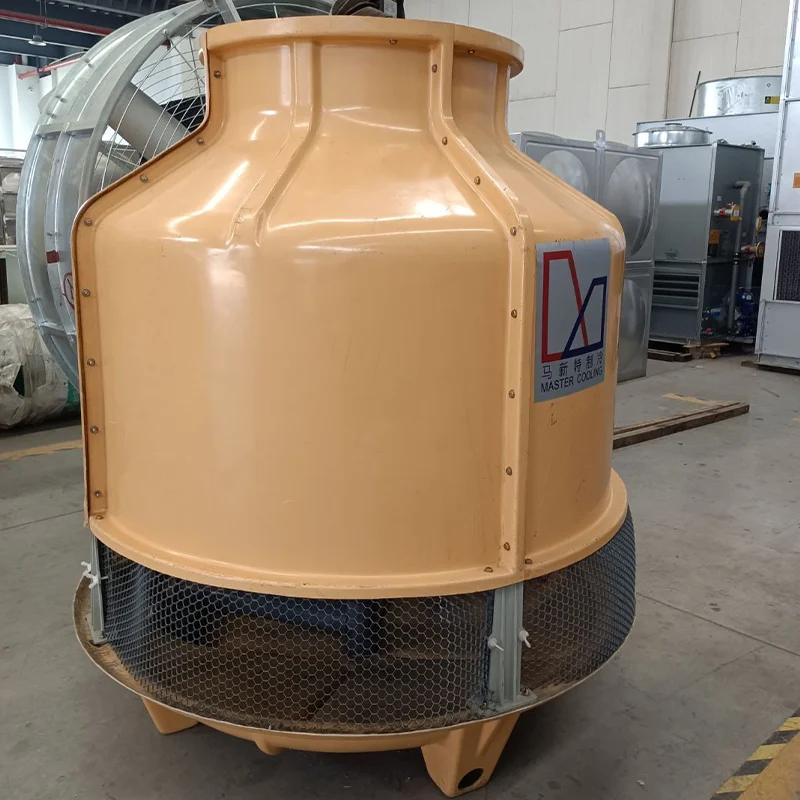 Hot sale small size water frp round cooling tower for injection molding industry