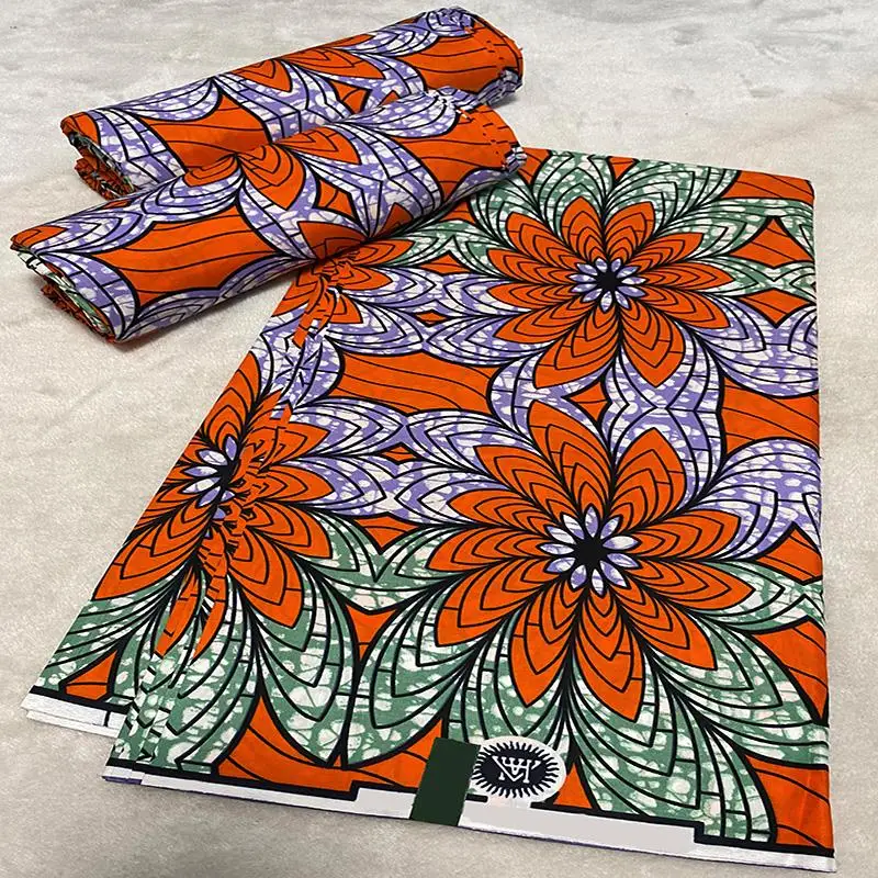 Африканская восковая мягкая ткань Kitenge для женской одежды