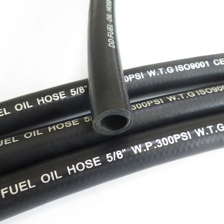 SAE J30r7 5/16 дюймов волокна плетеные провода усиленная нитриловые автомобиля топливный шланг