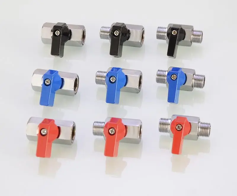 High temperature resistance 304 316 stainless steel mini ball valve NPT/BSPT internal thread x Male Thread Shut-Off Valve