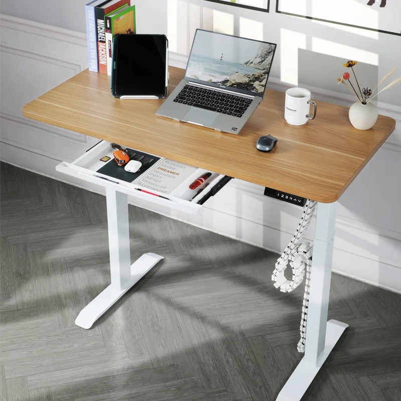 Extendable  Extra Tall Motorised Table Standing Automated  Desk Minimalist Smart Furniture Adjustable Metal Table