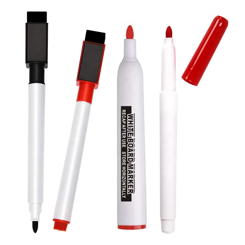 
6 Assorted colors magnetic dry erase marker whiteboard pen 