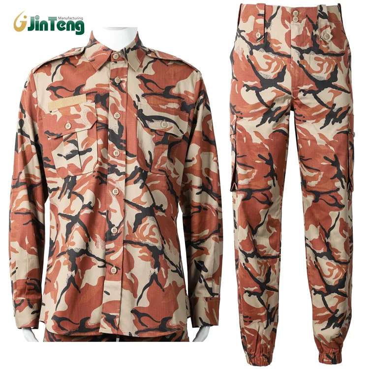 01Custom Nylon Waterproof Durable Hunting T/C 65/35 Fabric Camouflage BDU Battle Dress Uniform