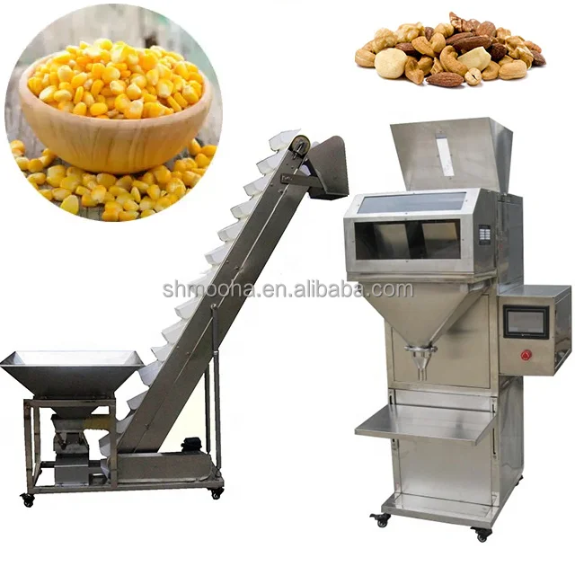 Semi Automatic Dry Nuts Rice Granule Weighing Machine 1kg Fertilizer Bagging Machine 5kg Grain Corn Filling Granule Machine