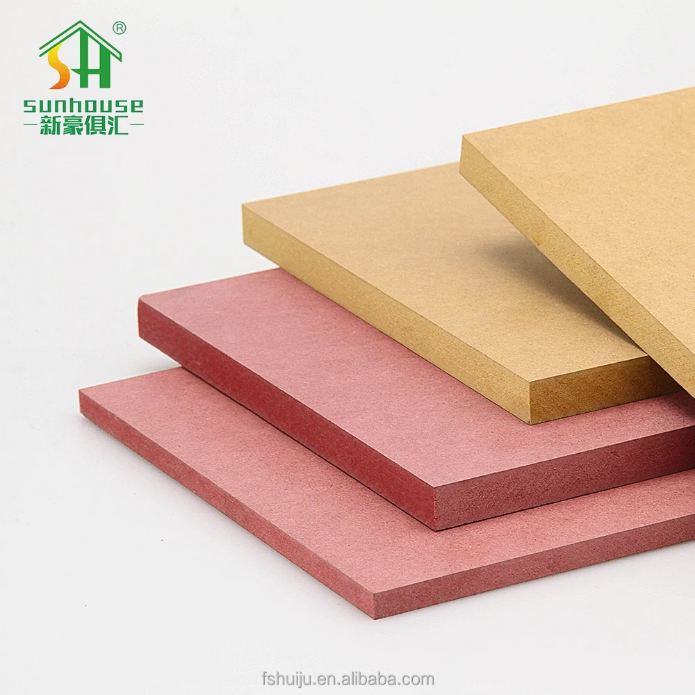 Wholesale 3/8 Inch 1/2 Inch Fire Resistant Mdf Board Termite Resistant Laminated Mdf Board For Furniture