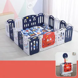 High Quality Free Installation HDPE Playpen Baby Safety Fence Corral Bebe