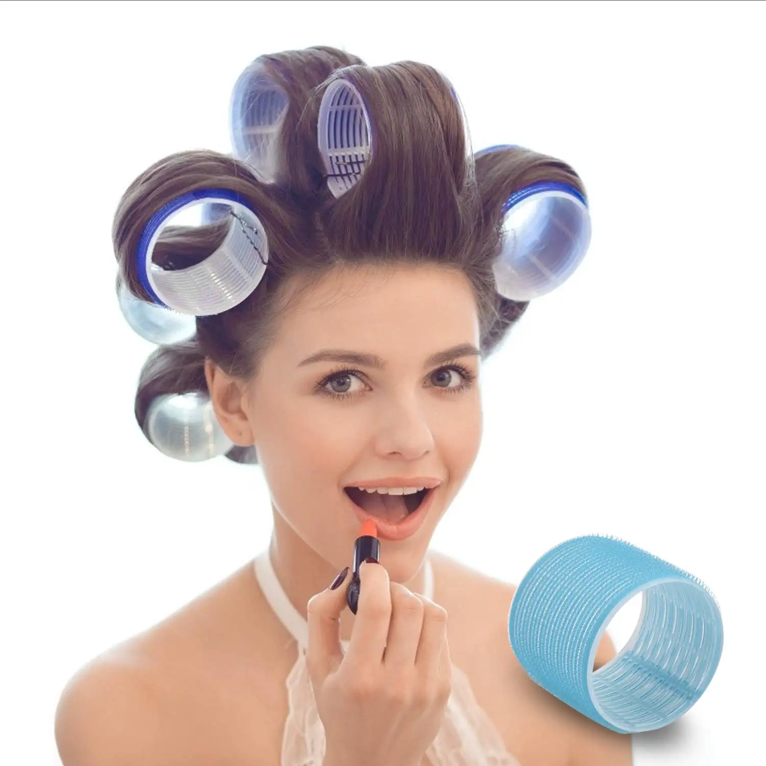 Popular hot product sleep hair roller short hair hair roller types plastic