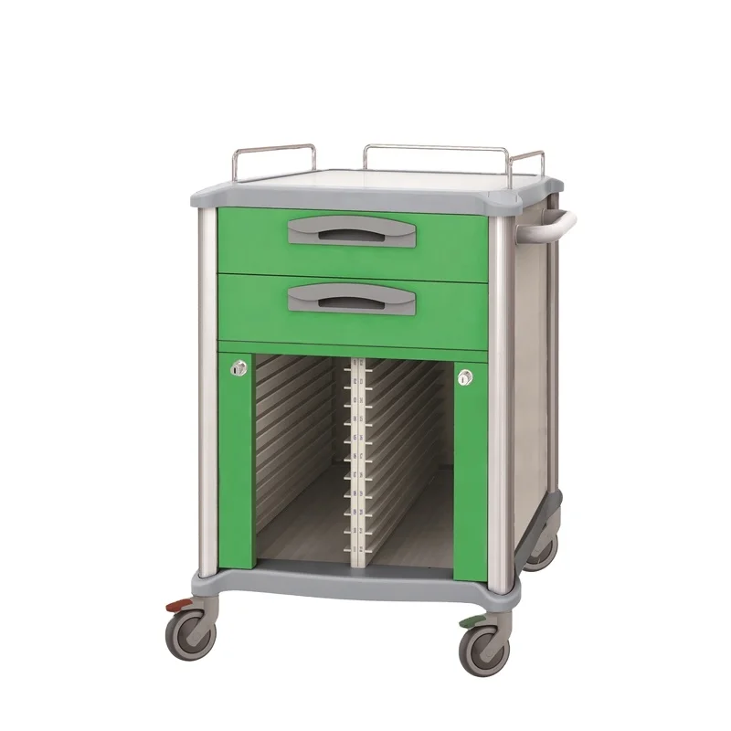 European Standard  Qualified   Hospital&Clinic  Medical record  trolley Hospital cart
