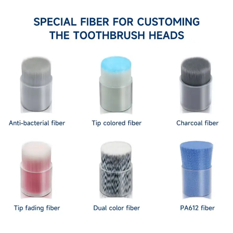 Personal Care Rounded Top DuPont Nylon Soft Bristle Replaceable Electric Toothbrush Brush Heads manufacturers