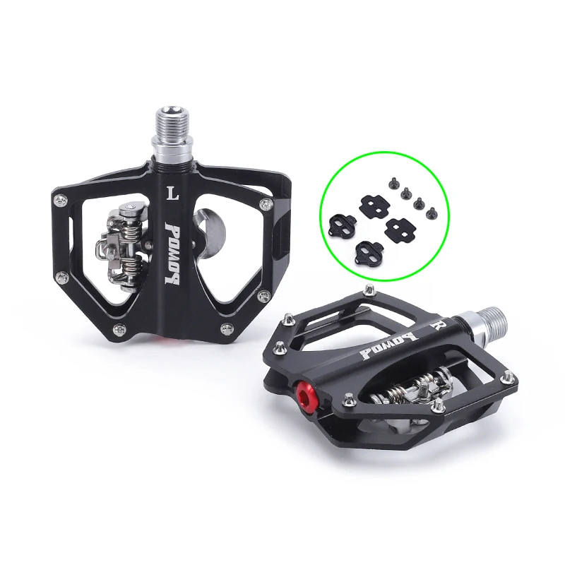 China Supplier 3 Sealed Bearing Bicycle Pedals Self-locking Clip SPD MTB Bike Pedals with Custom logo