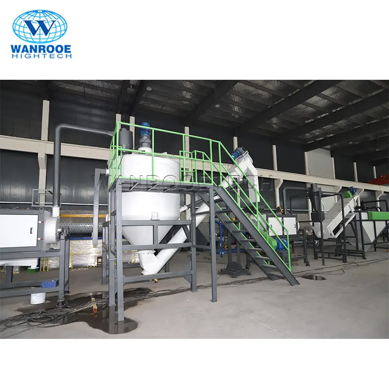 100-3000kg/h Plastic Recycling Line PET Flakes Bottle Washing Line