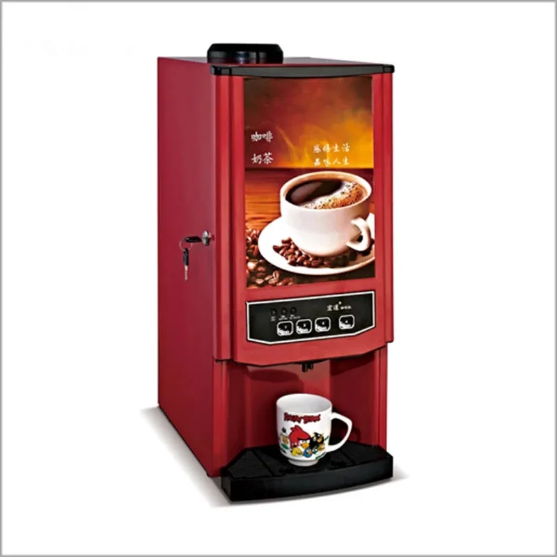 Кофеварка, Офисная Коммерческая Машина для мгновенного кофе, автоматическая кофемашина для ресторана, для молока, чая, сока, напитков, все в одном
