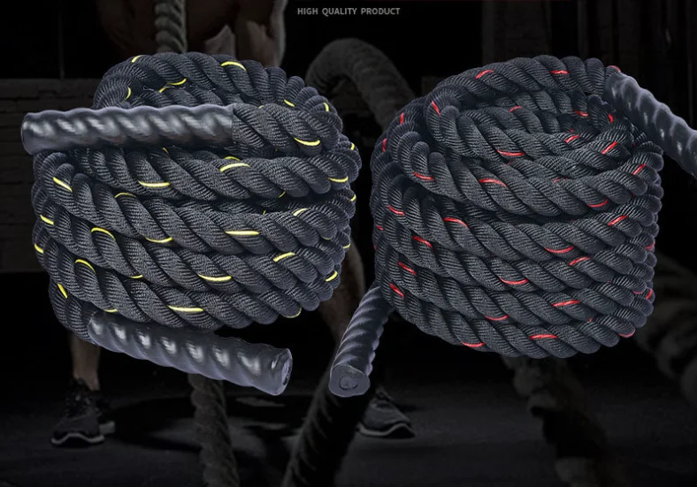 Combat Rope 49 FT Long with Anchor Strop and Protective Sleeve  for Power  UFC Training and  Gym Workout