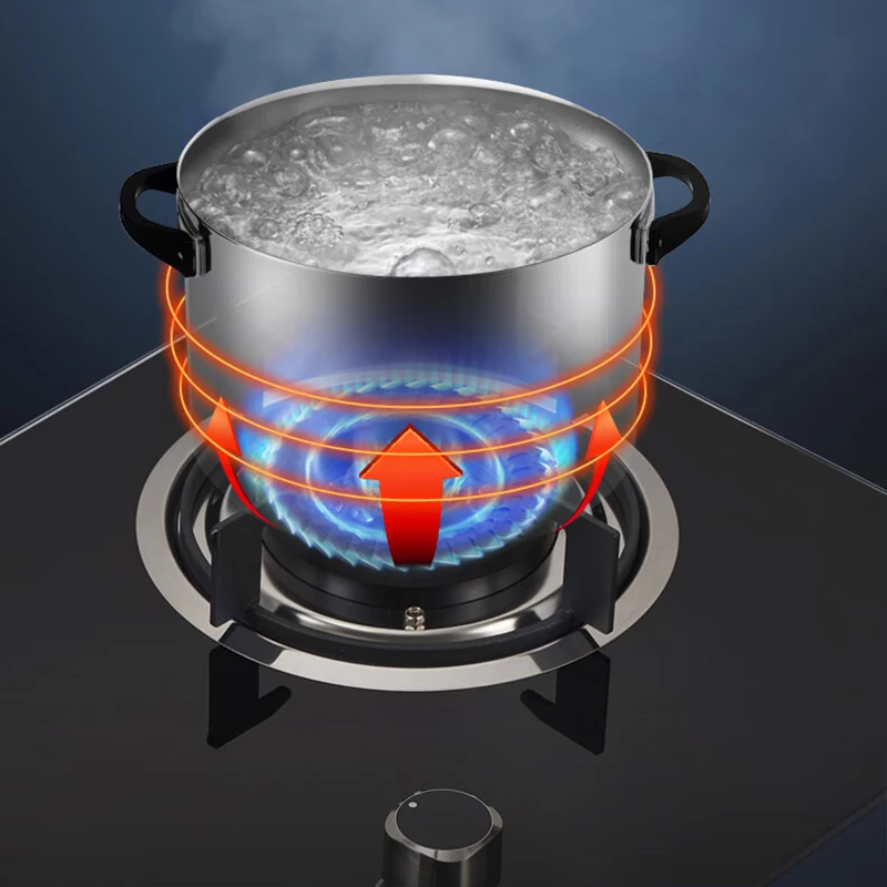 New gas cooker double-burner household liquefied gas desktop embedded fierce fire timer gas stove