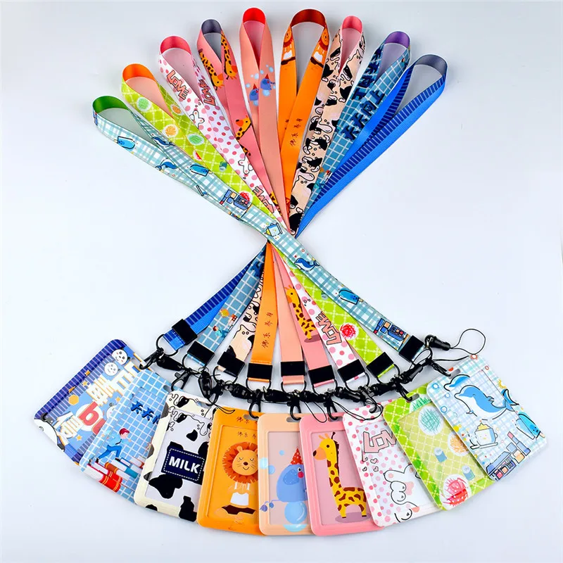 Заказной логотип печати дизайн сублимации краски шнурки с ABS держатель значка и карты