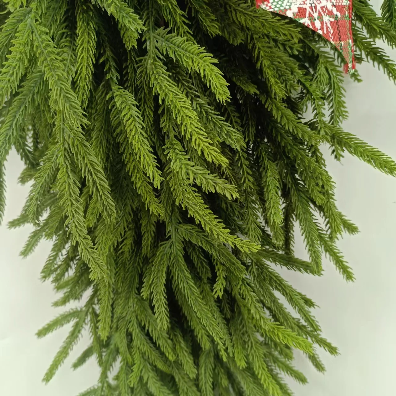 Norfolk pine Christmas teardrop swag  Decoration Artificial  Wall Hanging