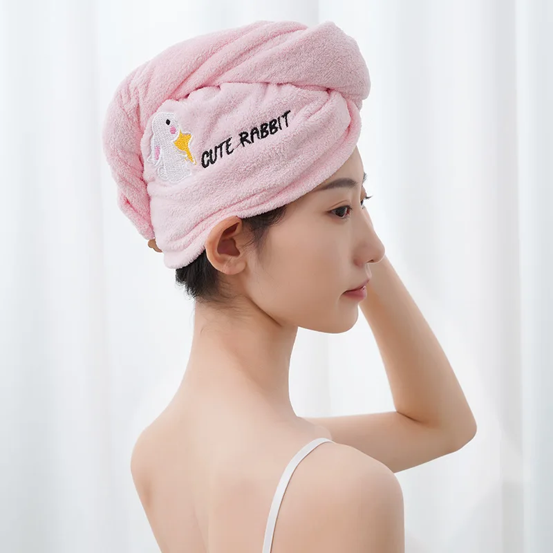 micro hair warp color clean shower towel long