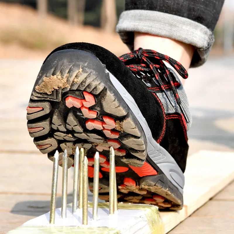 JIEJU Sparkproof Mens Safety Shoes Work Trainers Bs Safety Shoes Light Weight For Men Industry Work Wear Shoe