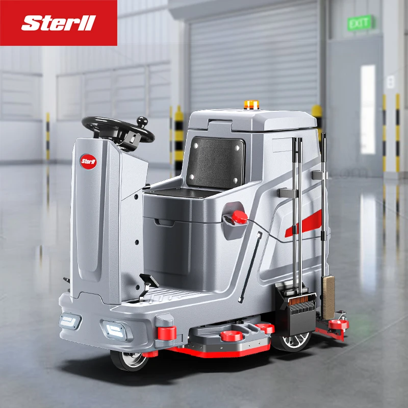 High Quality Ride on Commercial Industrial Electric Auto Tile Hard Floor Cleaning Machine Scrubber Dryer for Hotel