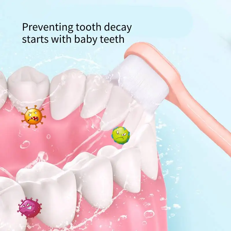 Hot Sale Wholesale Cheap Price Customized Super Soft Fine Dense Nano Bristles Toothbrush For Baby