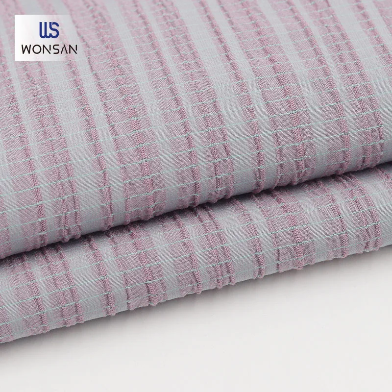 Customizable Rayon Polyester Spandex For  Garment Dresses Blouse Clothing Material Yarn Dyed Crepe Woven Fabric En Tissu