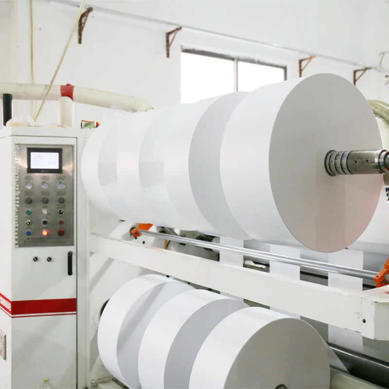 Mesh glue PET custom beverage bottle  LOGO  label self-adhesive material roll