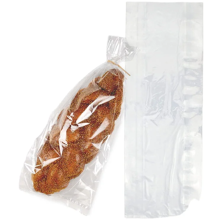 21x46 Baguette CPP French loaf Cellophane bags Transparent Cello bread bags with twist ties clear for bread cellophane bags