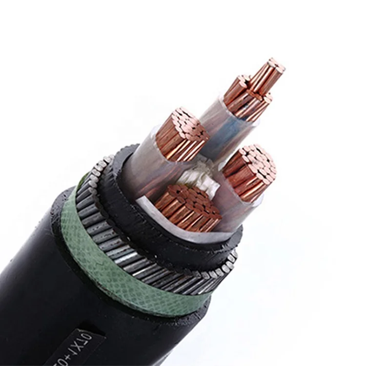  Фондовых поставок на ПВХ или XLPE Изоляцией 4 жильный кабель 10mm2 120 мм меди бронированный электрического силового