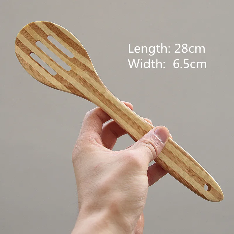 
High end press plate bamboo spoon and high quality spoon set and bamboo tableware set 