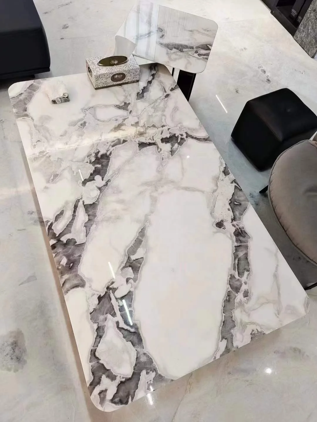Wholesale Darvo White Marble Slabs Italy White Marble With Black Crystallite For Floor Tiles Wall Panels Stairs Wall Decor