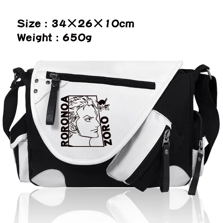 13 Designs Pirate King Luffy Nami Sanji Chopper Zoro Anime PU Canvas Backpack Cartoon Travel Storage Shoulder Bag