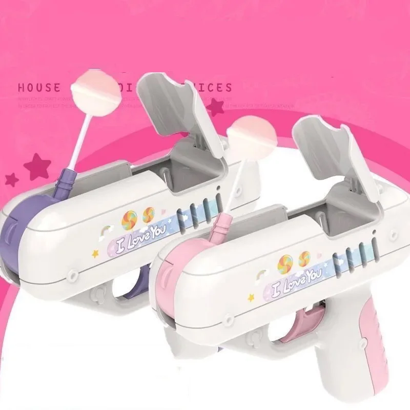 Sweet Lollipop Gun Candy Toy Mini Sugar Lollipop Shooter Fun and Cute Toy for Children and Girlfriends