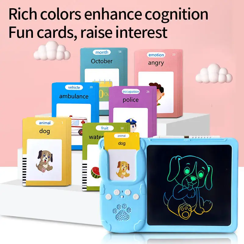 510 Sight Words Pocket Speech Audible Flashcards Toddle Learning & Education Toys LCD Writing Tablet with Talking Flash Card