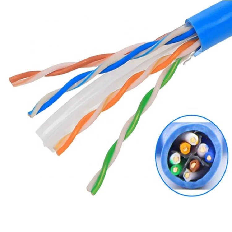 High speed 8 core 4 core 305 meters electrical wires utp/ftp/sftp cat6 lan cable network communication cable