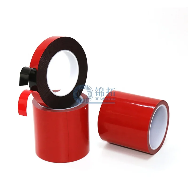 Black Acrylic Foam Adhesive Tape JT5952  Double Sided Customized Pressure Sensitive Adhesive