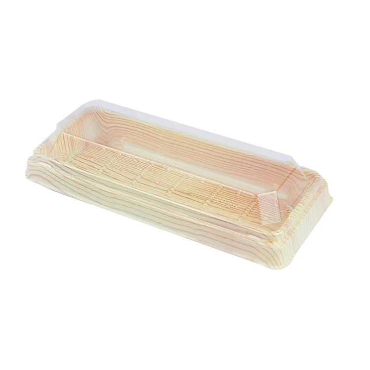 KW-2003MWXJ Custom Rectangular Half Sheet Cake Slice Box Packaging Plastic Box For Cake Take Out Plastic Container