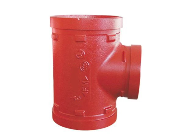 Ductile Iron Grooved Pipe Fittings Grooved Rigid Coupling Floor Flange